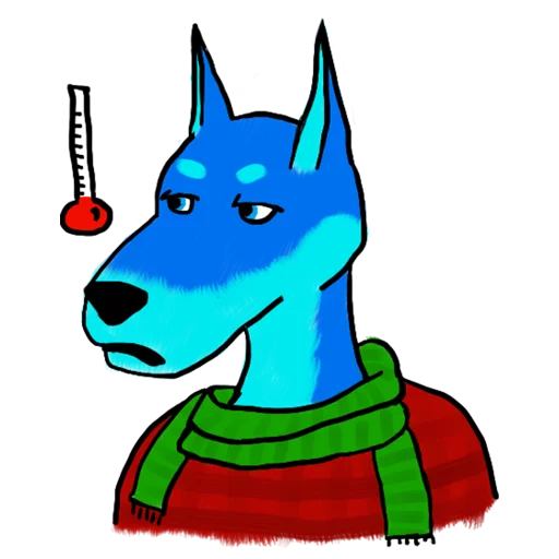 Doberman sticker 3