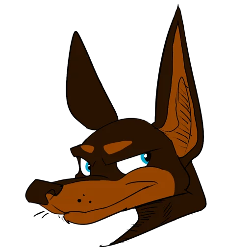 Doberman sticker 5