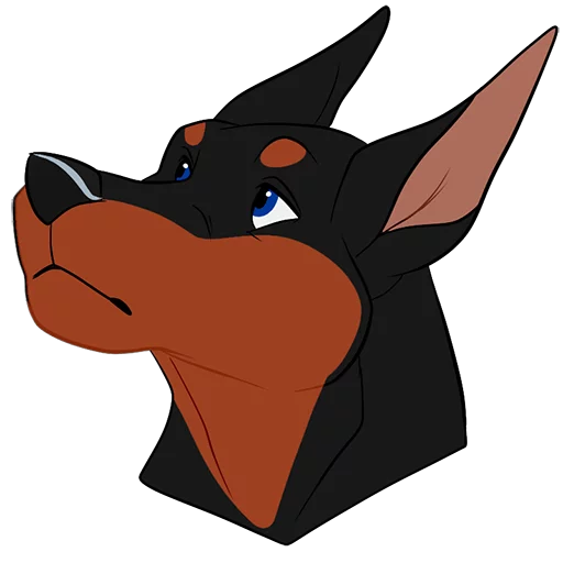 Doberman sticker 9