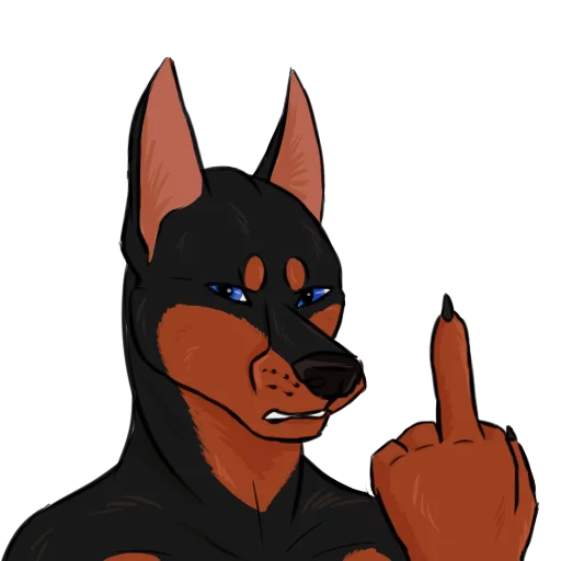 Doberman sticker 10