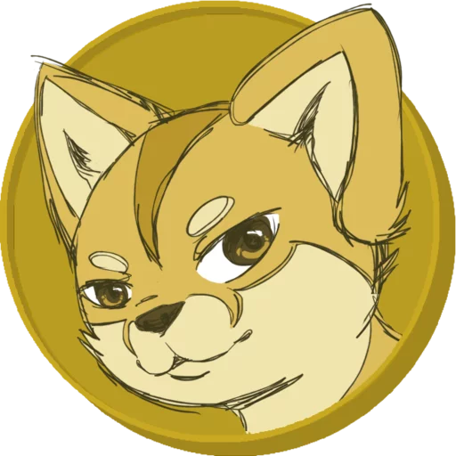 Dogecoin sticker 2