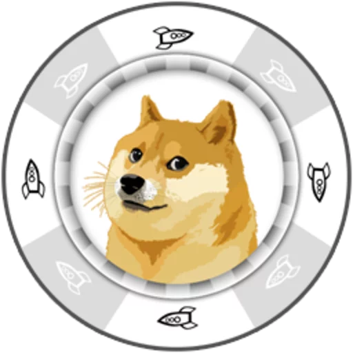 Dogecoin sticker 6