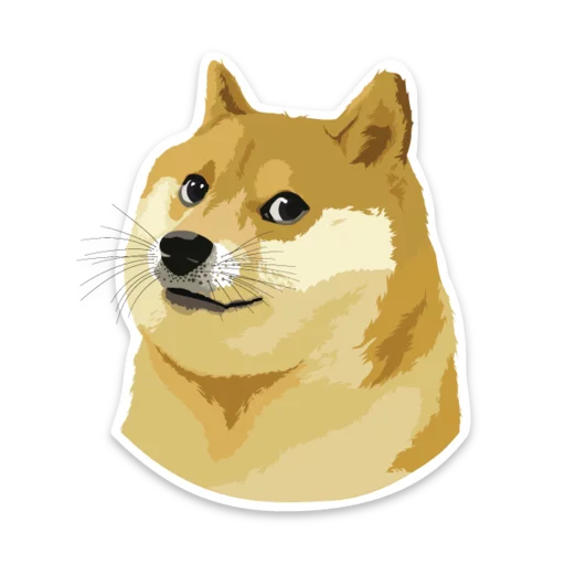 Dogecoin sticker 8