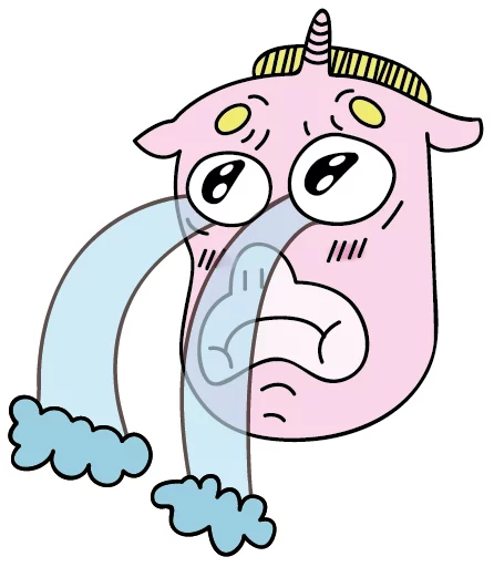 frank the unicorn sticker 3
