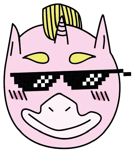 frank the unicorn sticker 4