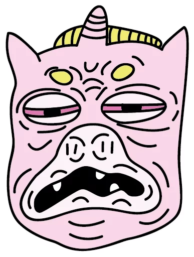 frank the unicorn sticker 5