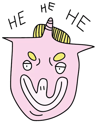 frank the unicorn sticker 6