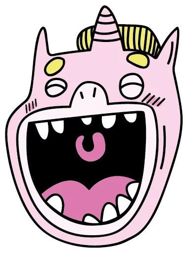 frank the unicorn sticker 10