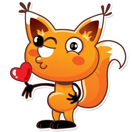 Ticky the Fox sticker 2