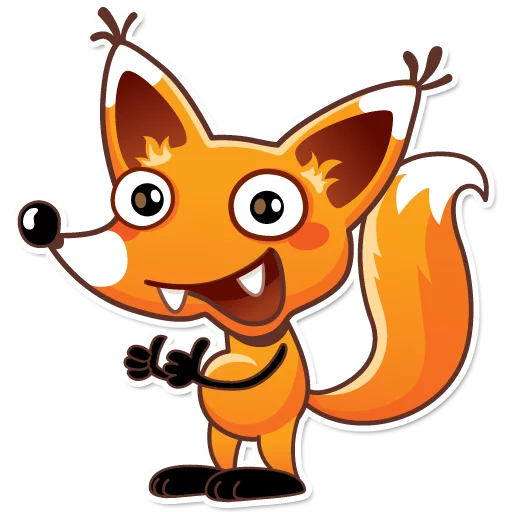Ticky the Fox sticker 3