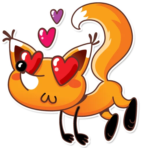 Ticky the Fox sticker 5
