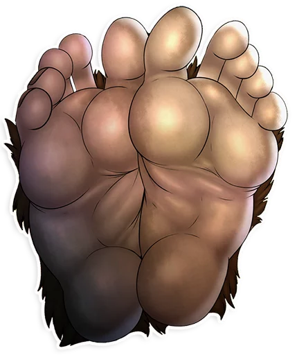 Furry paws and socks Telegram sticker pack