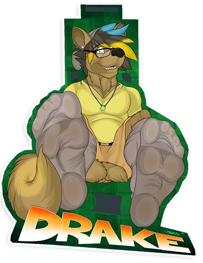 Furry paws and socks sticker 3