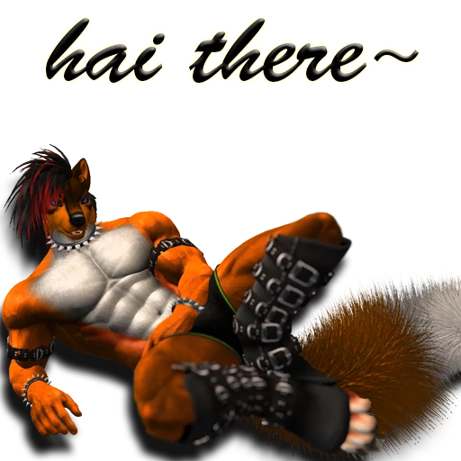 Furry hot Studs sticker 4
