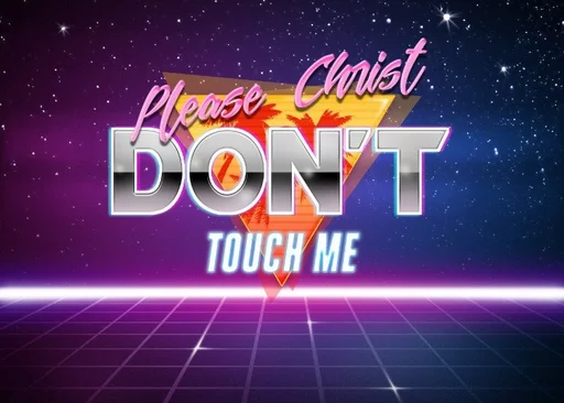 furry retro wave generator sticker 9