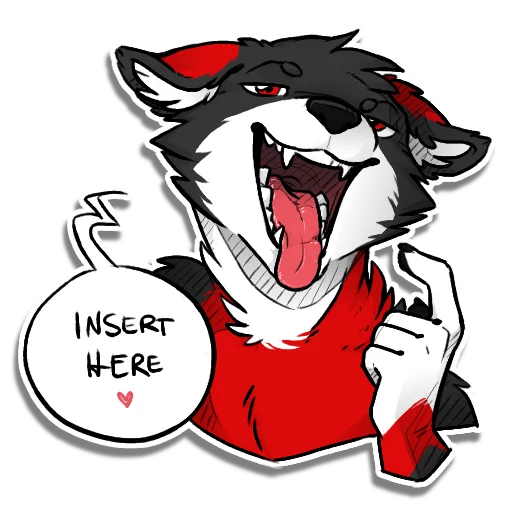 Fyrien the Fire Wolf sticker 11