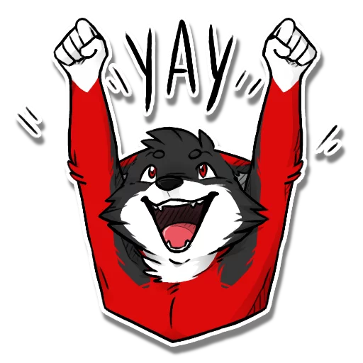 Fyrien the Fire Wolf sticker 7