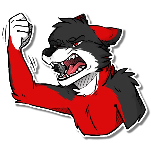 Fyrien the Fire Wolf sticker 8