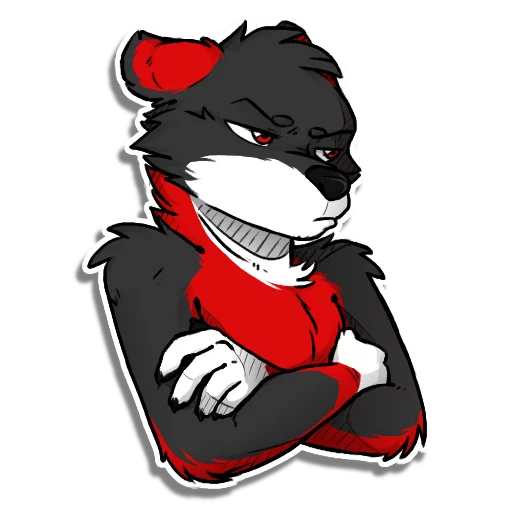 Fyrien the Fire Wolf sticker 9