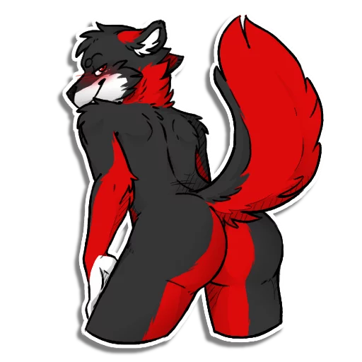 Fyrien the Fire Wolf sticker 10