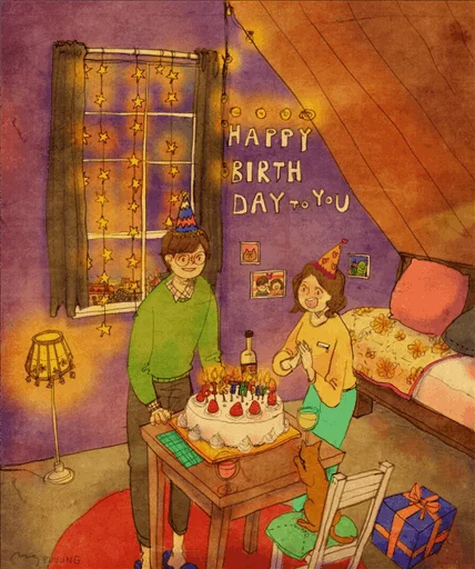 Happy-birthday-suny sticker 3