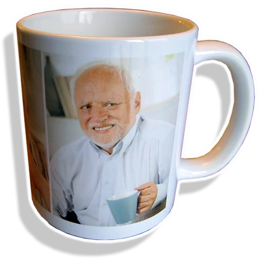 "Hide the pain" Harold with proper alpha sticker 9