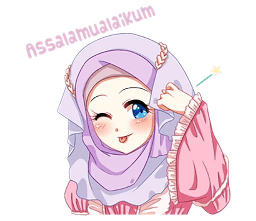 Hijab Princess (Muslim Kawaii Girl) Telegram sticker pack
