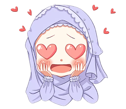 Hijab Princess (Muslim Kawaii Girl) sticker 2