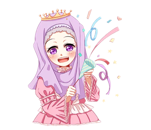Hijab Princess (Muslim Kawaii Girl) sticker 11