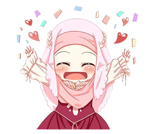 Hijab Princess (Muslim Kawaii Girl) sticker 3