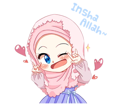 Hijab Princess (Muslim Kawaii Girl) sticker 5