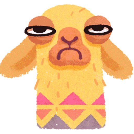 hipster llama sticker 2