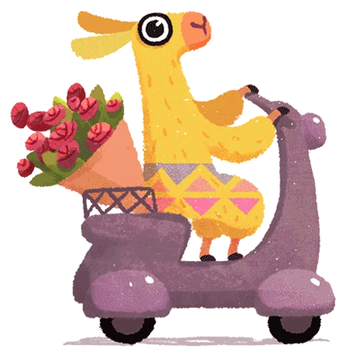 hipster llama sticker 11