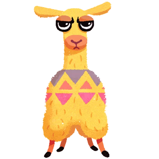 hipster llama sticker 12