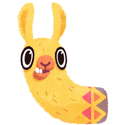 hipster llama sticker 3