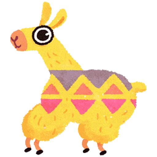 hipster llama sticker 6