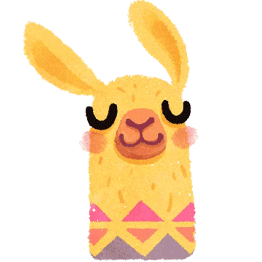 hipster llama sticker 9