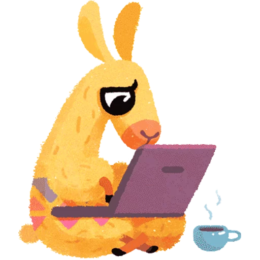 hipster llama sticker 10