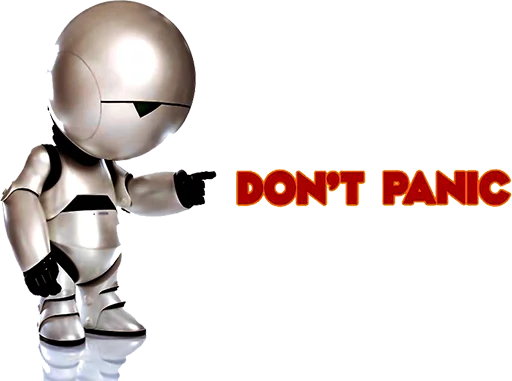 hitchhiker's guide to the galaxy sticker 7
