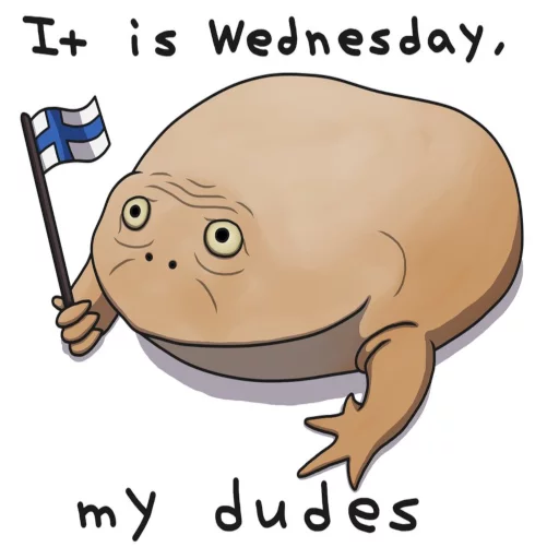 It's wednesday my dudes sticker 8