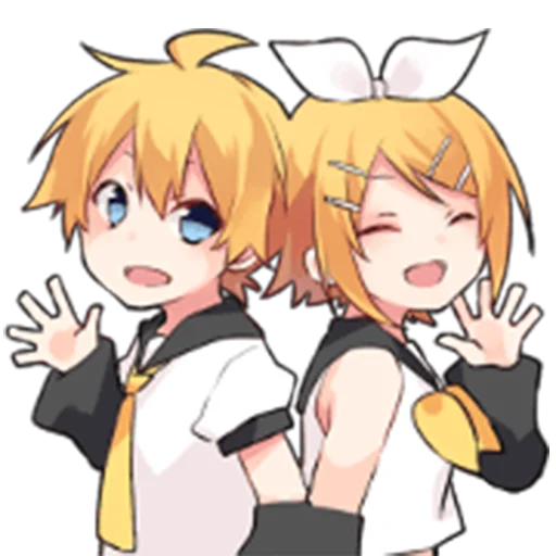 KAGAMINE LEN and KAGAMINE RIN Telegram sticker pack