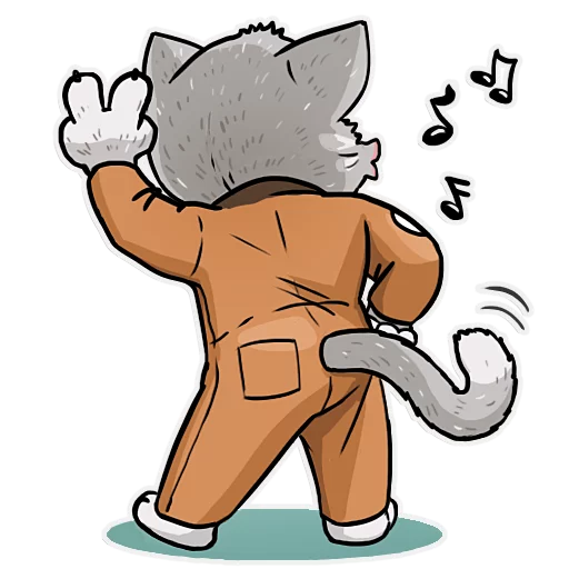 Kamikaze Cat sticker 12