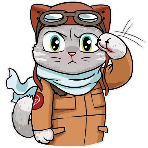 Kamikaze Cat sticker 6