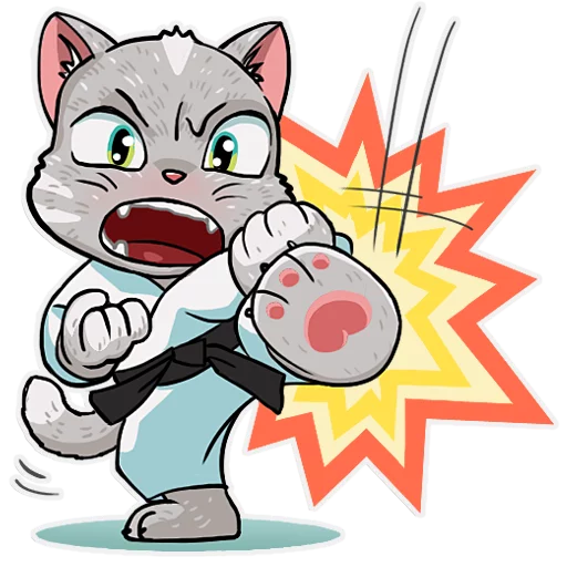 Kamikaze Cat sticker 8