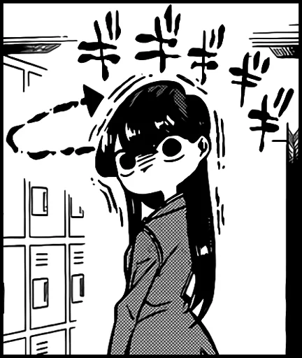 Komi-san sticker 2