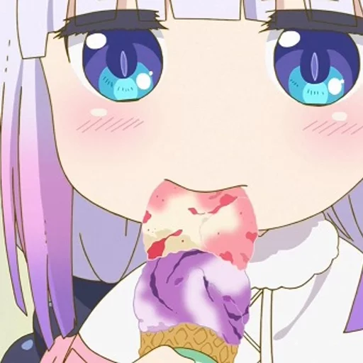 Lazy kobayashi-san chi no maid dragon (Kanna edition) sticker 12