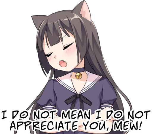 Tsundere Cat Girl Miyako sticker 2