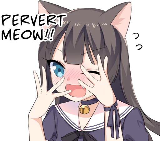 Tsundere Cat Girl Miyako sticker 12