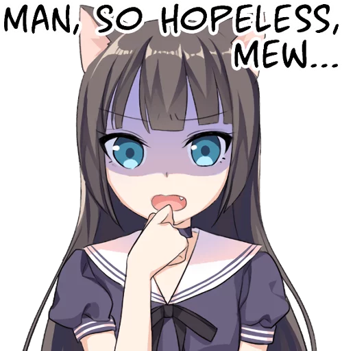 Tsundere Cat Girl Miyako sticker 8