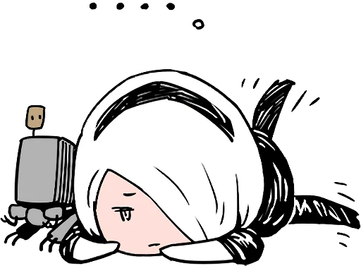 NieR:Automata 2B :: @line_stickers sticker 11